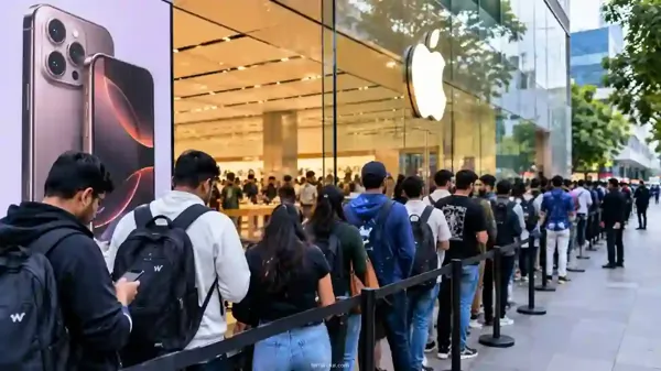ஐபோன் 18 Pro விற்பனை தொடக்கம்: ஆப்பிள் ஸ்டோர்களில் குவிந்த இளைஞர்கள்