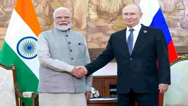 பிரிக்ஸ் மாநாட்டுக்காக டில்லி வந்தார் புடின்; இன்று பிரதமர் மோடியுடன் முக்கிய சந்திப்பு