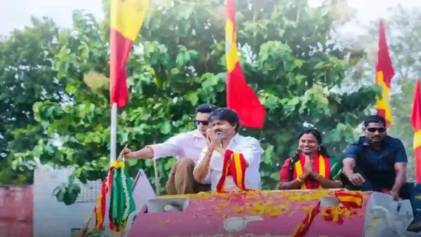 மதுராந்தகத்தில் விஜய் சாலை வலம்: 39 இடங்களில் வாக்கு சேகரிப்பு