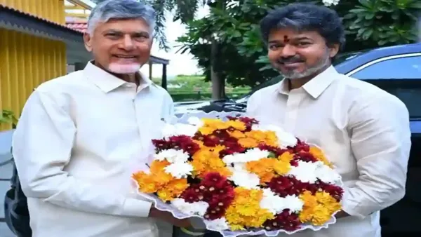 தமிழகத்தின் நீர்த் தேவைக்கு முக்கிய ஆலோசனை: ஆந்திர முதல்வரைச் சந்தித்த விஜய்