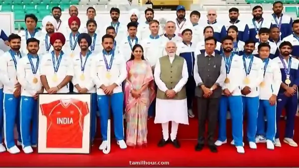 2036 ஒலிம்பிக் போட்டிகளை நடத்த இந்தியா இலக்கு; ஆசிய விளையாட்டு வீரர்களுக்கு மோடி பாராட்டு