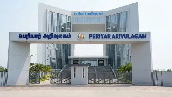 கோவையில் ரூ.300 கோடியில் கட்டப்பட்ட பெரியார் அறிவுலகத்தை இன்று முதல்வர் விஜய் திறந்து வைக்கிறார்