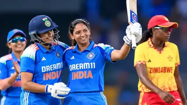 ஜிம்பாப்வேயை 92 ரன்கள் வித்தியாசத்தில் வீழ்த்திய இந்திய மகளிர் அணி: ஹர்மன்பிரீத் கௌர் அதிரடி!